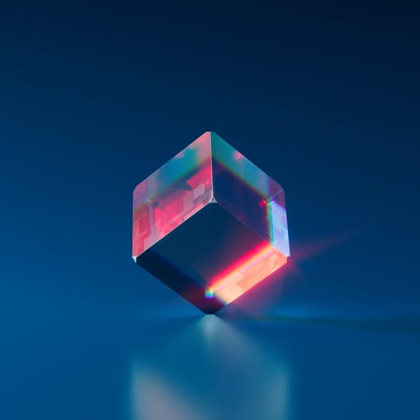 a 3D cube